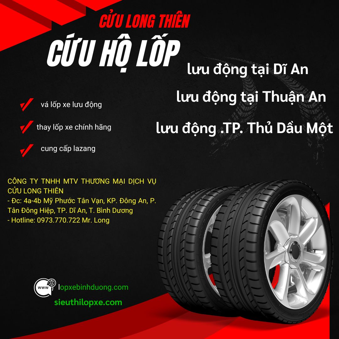 THAY LỐP Ô TÔ BÌNH DƯƠNG – GIAO LỐP CHÍNH HÃNG TẬN NƠI – PHỤC VỤ 24/7